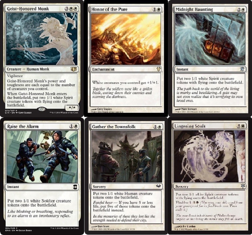White Token Deck - Honor Pure - Geist Monk - 60 Cards - Magic The Gathering MTG