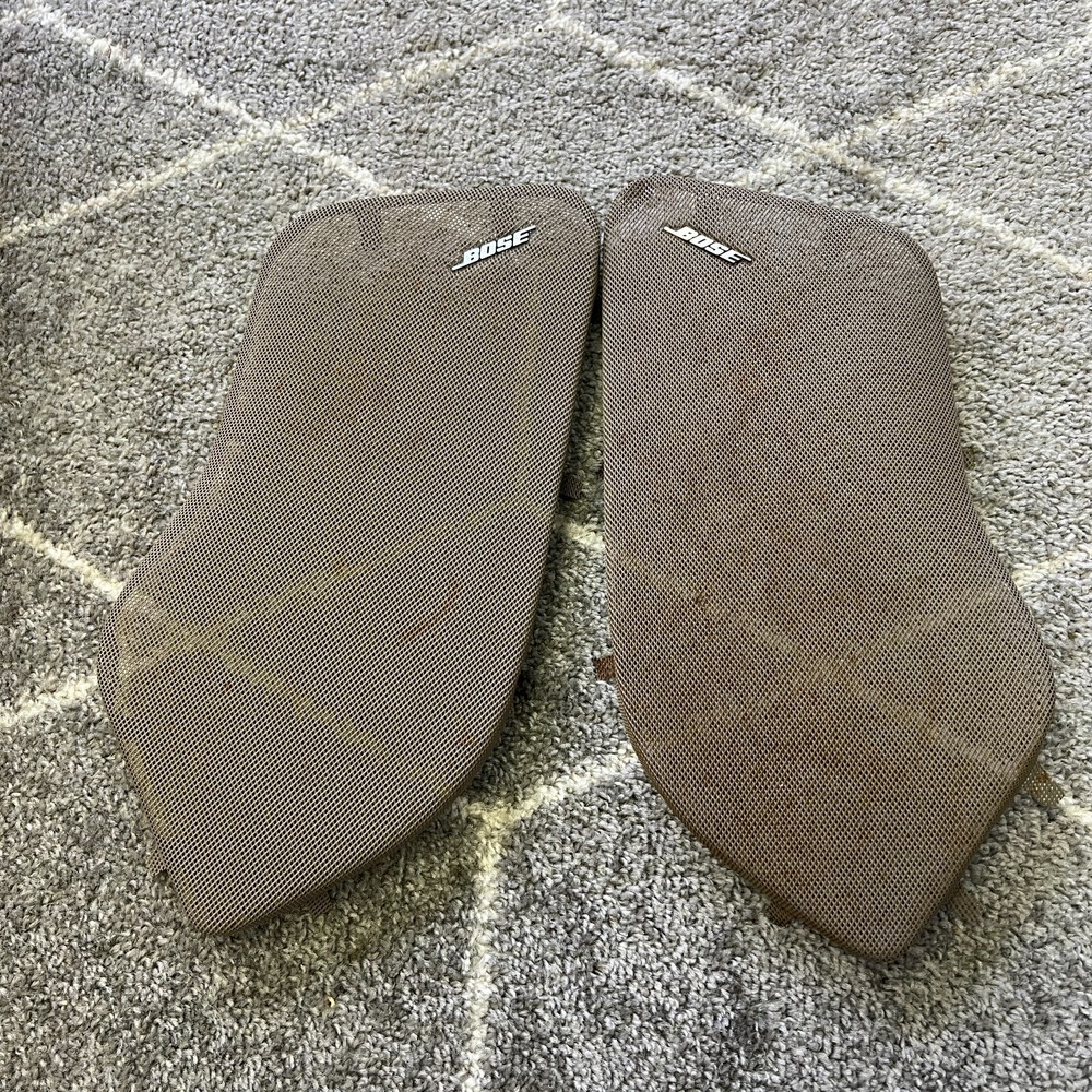 99-06 GMC Tahoe Yukon Suburban Silverado Tan OEM Bose Speaker Cover Left Right