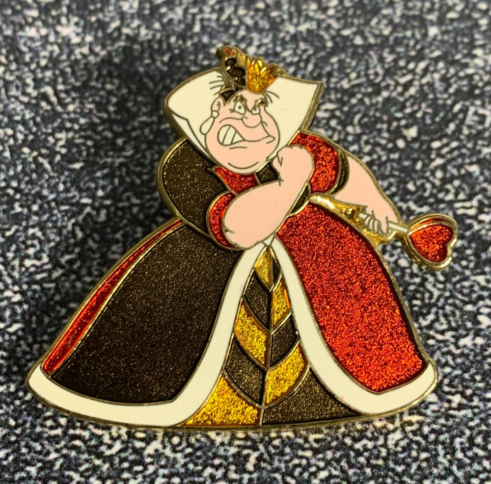 RARE Disney Pin - Queen of Hearts Villains Series - Alice in Wonderland - LE 500