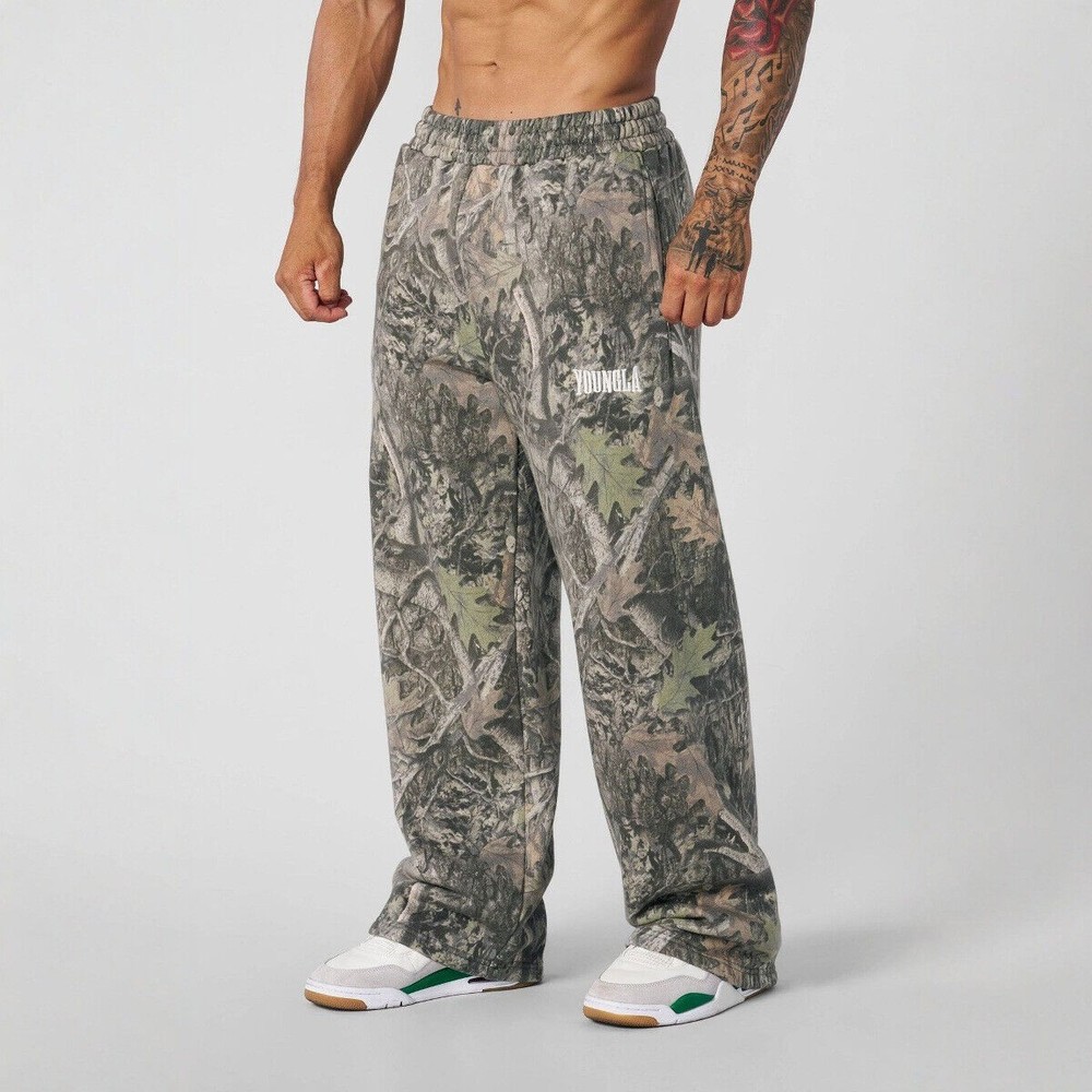 Unisex YoungLA 2133Tree Camo Baggy Sweats Jogging Pants Sweatpants Joggers S^2XL
