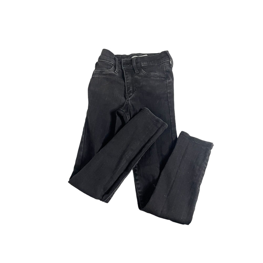 Old Navy Ballerina Jeggings Dark Wash Black Jeans Girls 8 Stretch Casual