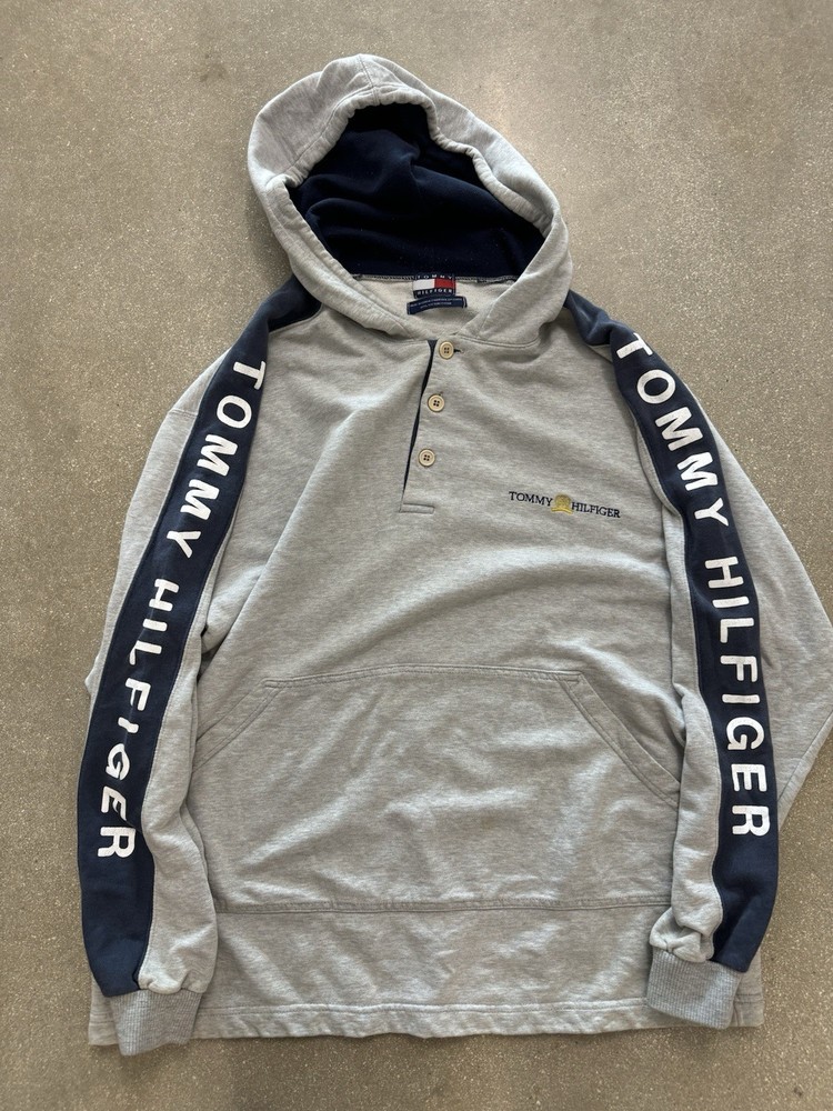 Vintage Tommy Hilfiger Patrol Surplus Hoodie Very Rare Size Large