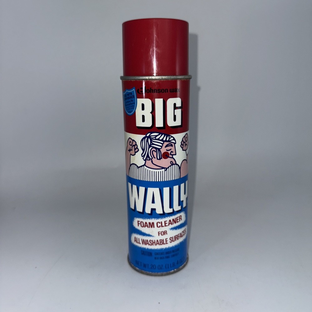 VTG 1987 SC Johnson Big Wally Foam Cleaner Spray 24 Oz for All Surfaces