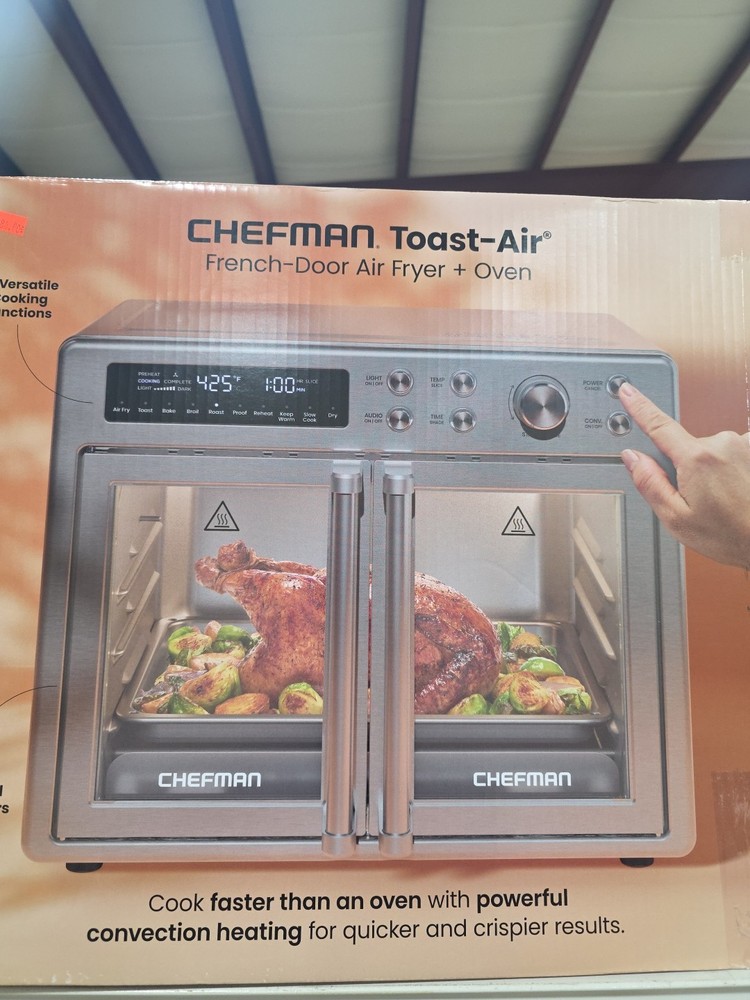 Chefman RJ50-FDAF-M25 26qt French Door Air Fryer