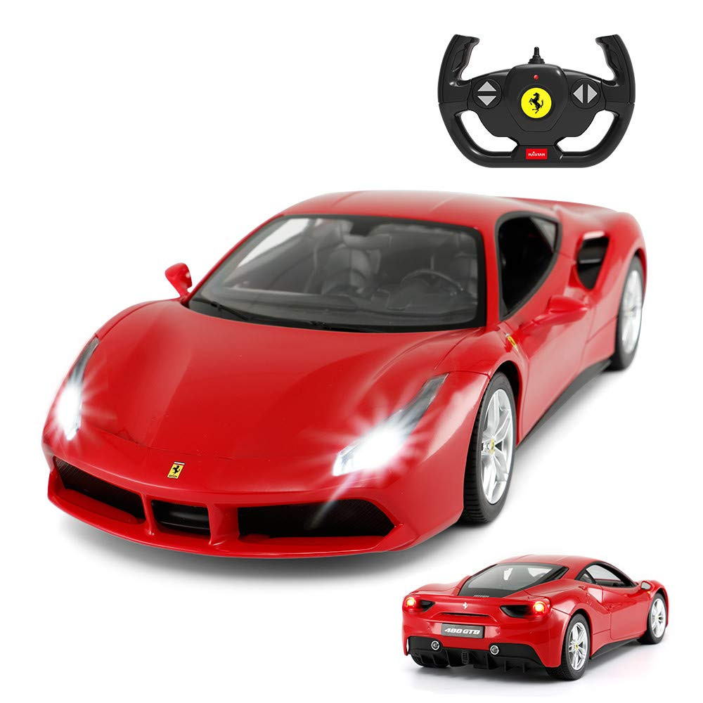 1/14 Scale Ferrari 488 GTB Remote Control Car for Kids - Red