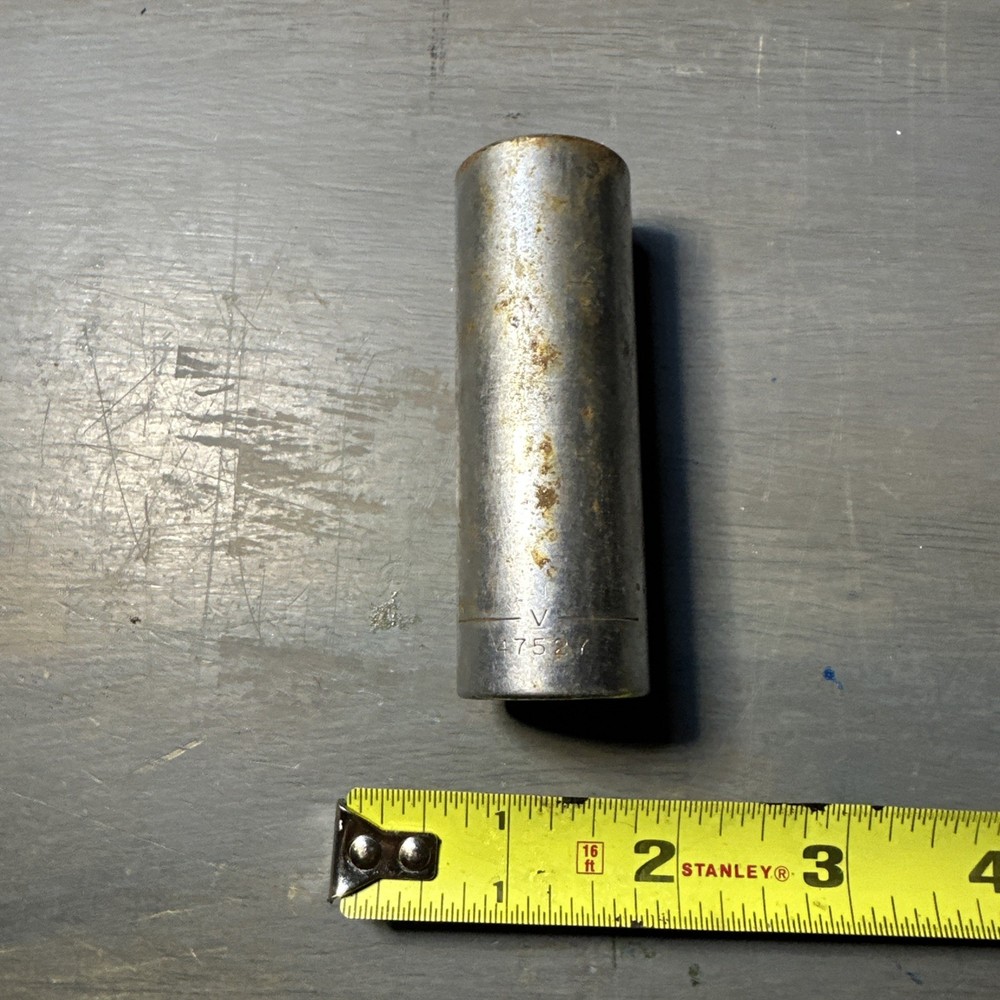 Vintage Craftsman 1/2” Drive 12 Point Deep Socket 13/16 47527v Free Ship