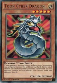 1x Toon Cyber Dragon - 1st Edition NM Eng YuGiOh - Clash of Rebellions