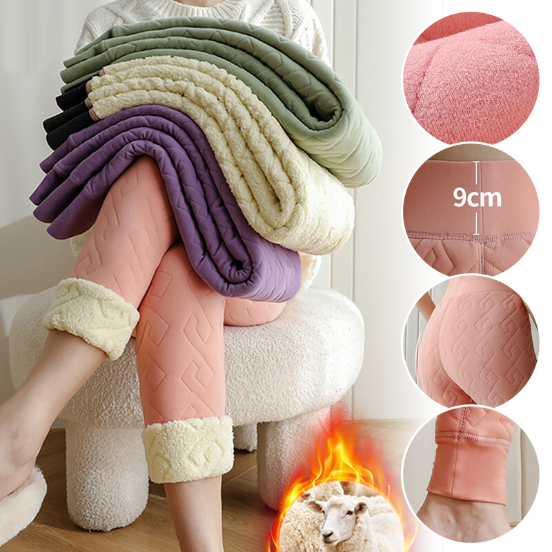 Winter Women Thicken Lamb Wool Warm Pants Thermal Slimming Fleece Underpants