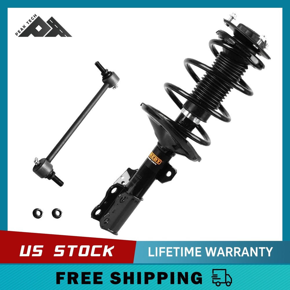 Front Left Strut & Sway Bar Link Assembly for 2002-2003 Lexus ES300 Toyota Camry