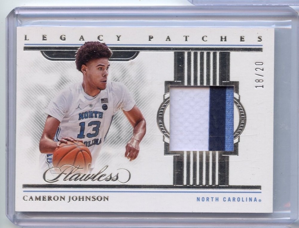 Cameron Johnson 2022 Flawless Collegiate Basketball Patch 18/20 RC
