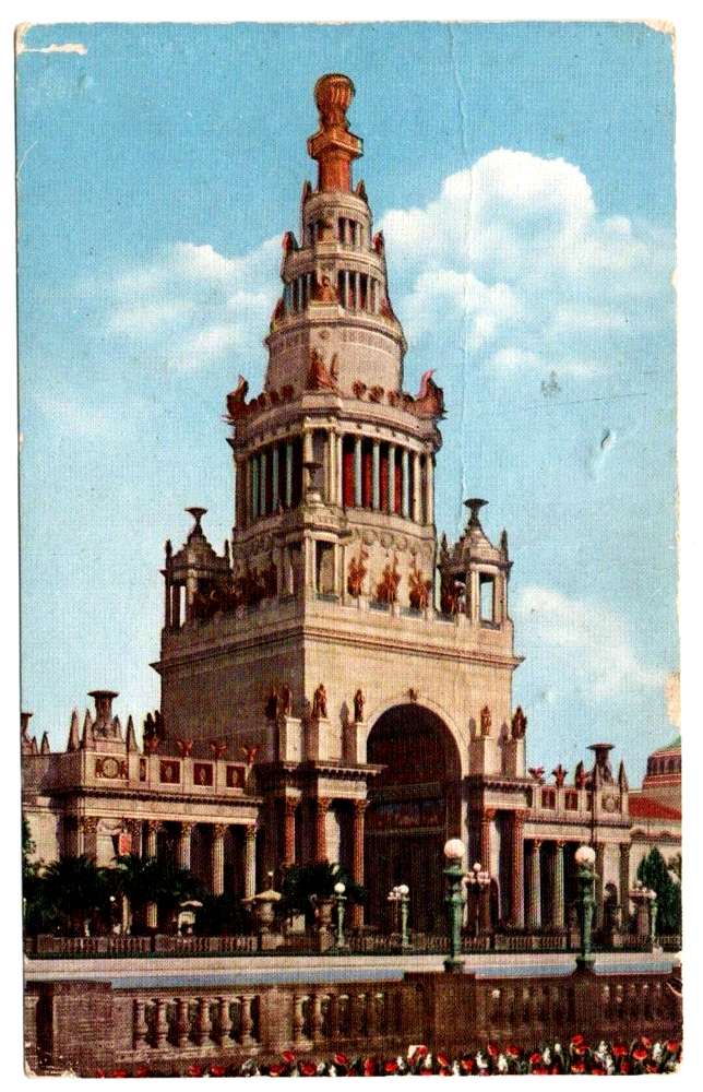 Vintage Postcard Tower of Jewels Panama Pacific Exposition 1915 San Francisco CA