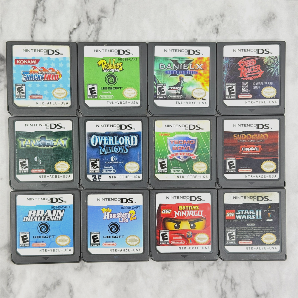 Nintendo DS Lot Of 12 Games All Tested Cartridge Only
