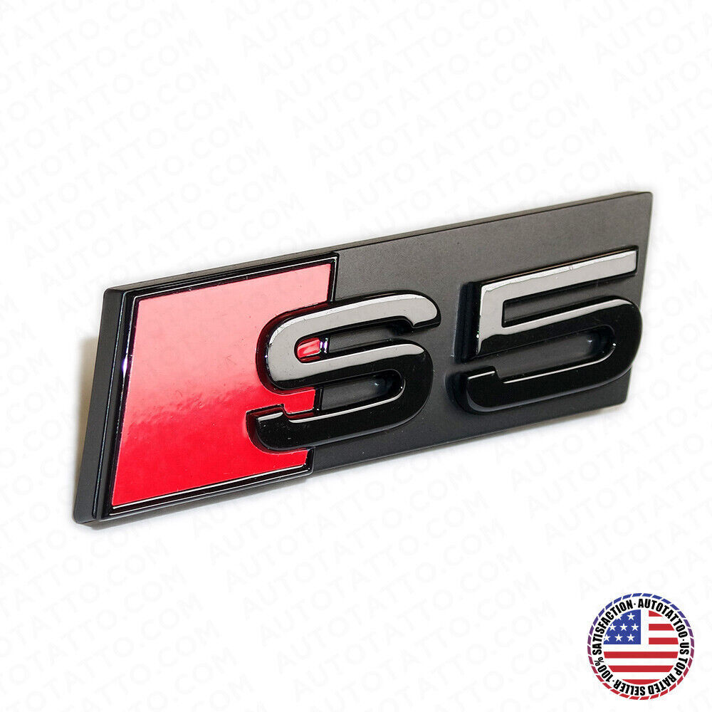 Audi S5 Front Grille Bumper Radiator Lettering Emblem Badge Logo Sport Black