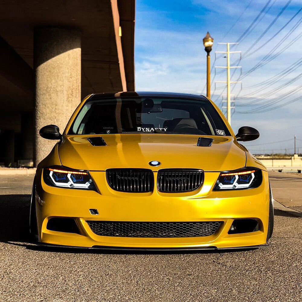 LED Headlights For 2005-20012 BMW 3-SERIES E90 Black Front Head Lamps Assembly