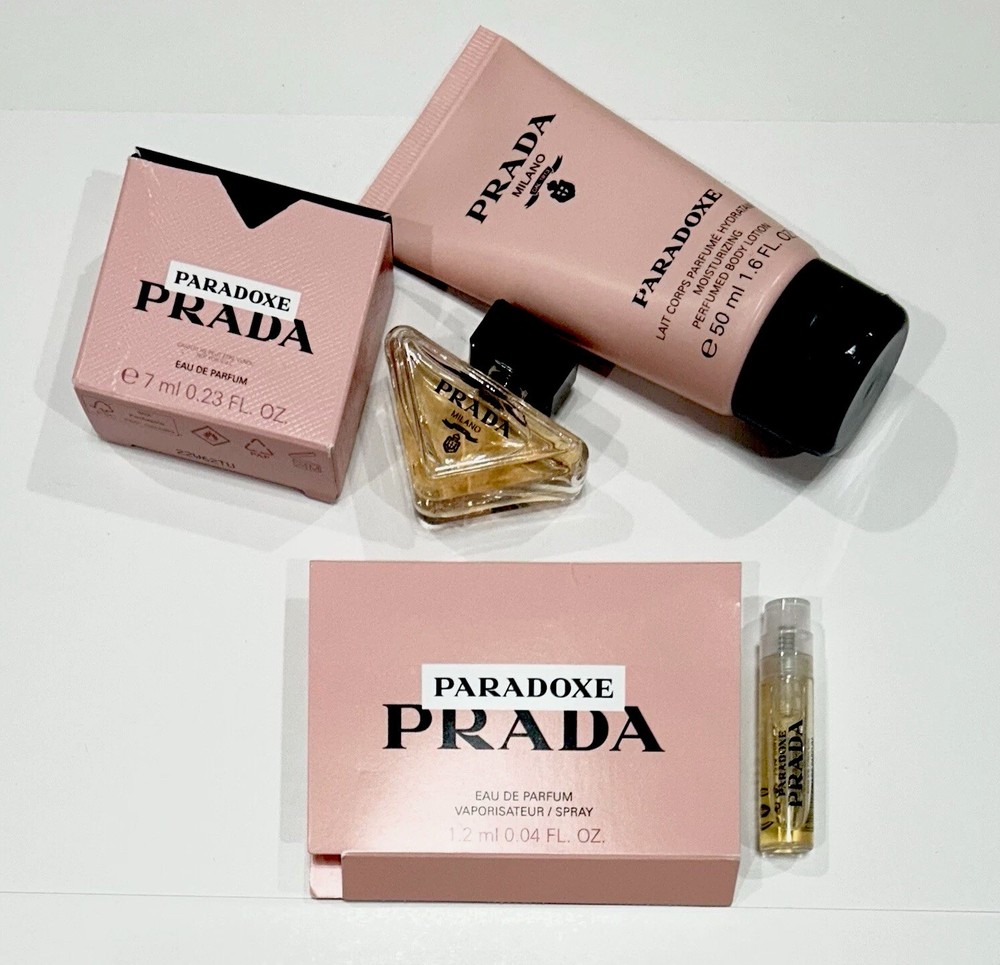Prada Paradoxe Mini & Lotion & Sample Perfume 3pc Set