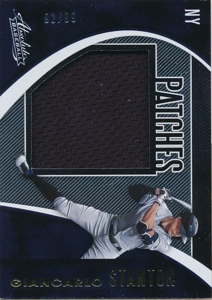 2021 Absolute Patches #82 Giancarlo Stanton /99