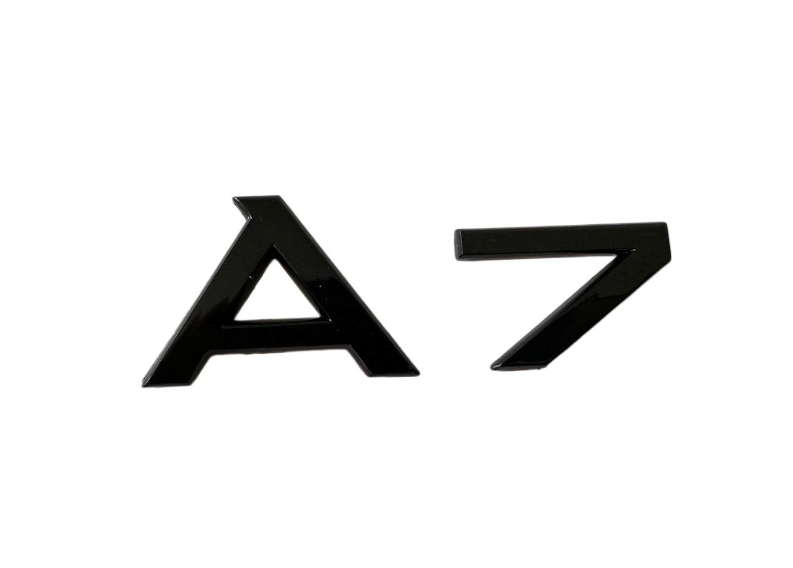 Glossy Black FIT AUDI A7 REAR TRUNK EMBLEM BADGE NAMEPLATE DECAL LETTER NUMBER