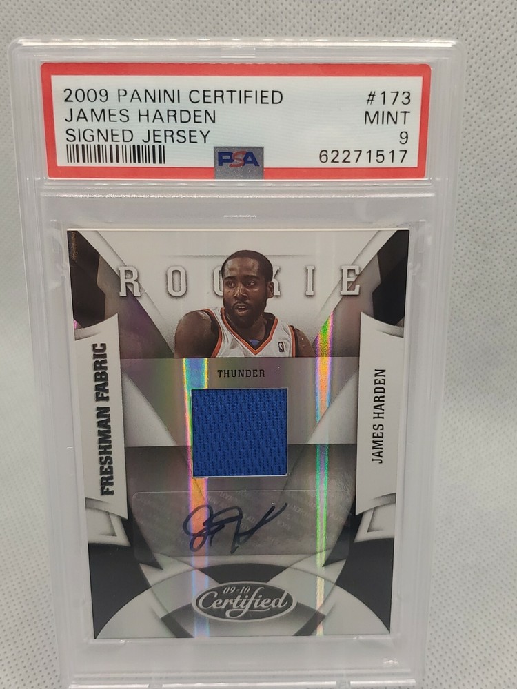 2009-10 Panini Certified - Freshman Fabric Signatures James Harden #173 /399 (AU, MEM, RC)