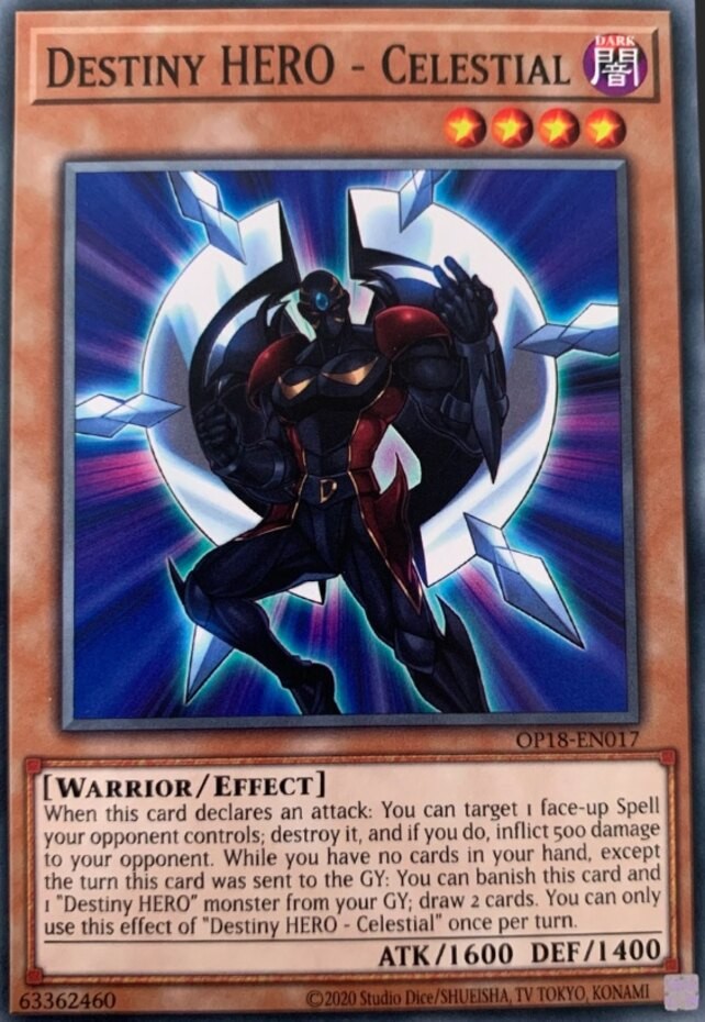 Destiny HERO Celestial OP18 Common NM Unlimited OTS Tournament Pack