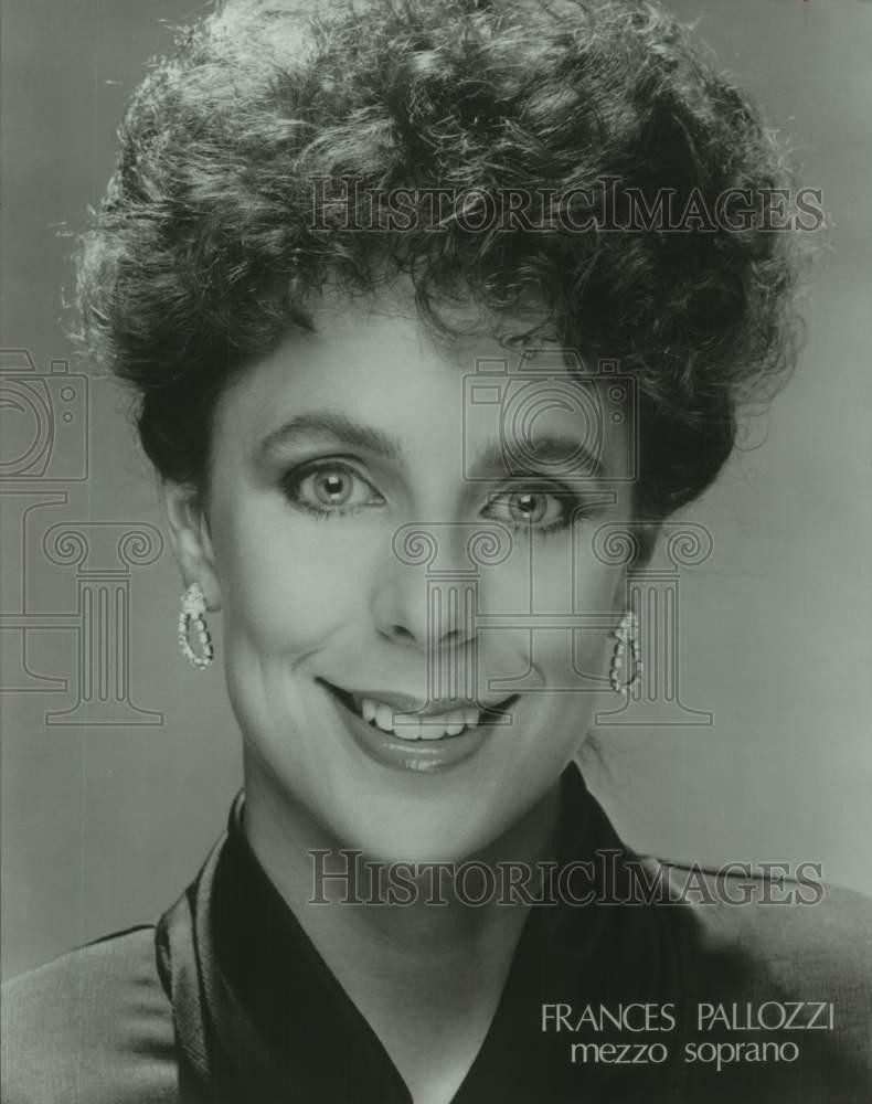 1992 Press Photo Frances Pallozzi, Mezzo-Soprano - tup07585