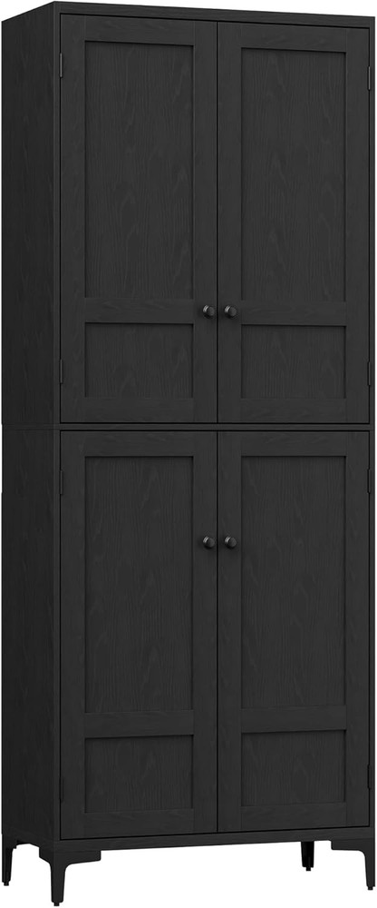 71-Inch Tall 5-Tier Storage Cabinet for Kitchen Pantry or Bathroom