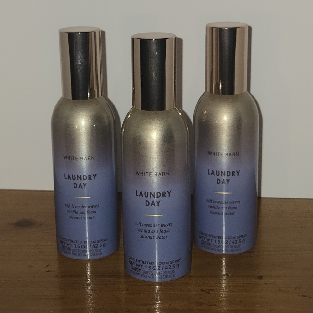 Lot of 3 Bath & Body Works Laundry Day Room Sprays 1.5oz Each