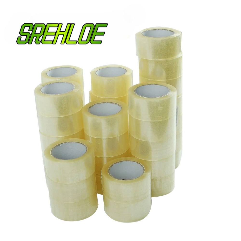 36 Rolls Carton Sealing Clear Packing Tape Box Shipping 2 mil 2