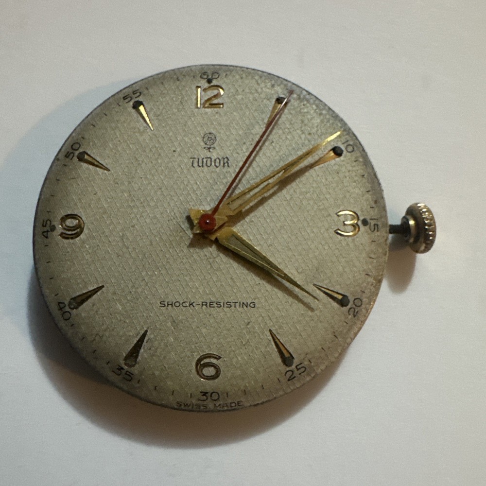 Tudor 1506 Or 1412 watch movement from a mens 30mm. 17 Jewels Swiss 1950s ROLEX?