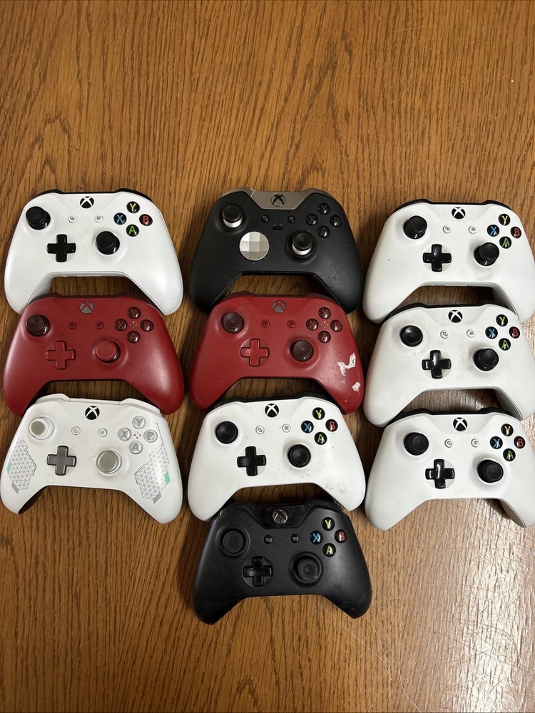 Lot Of 10 Defective Untested Xbox One Controllers Microsoft Wireless AS IS
