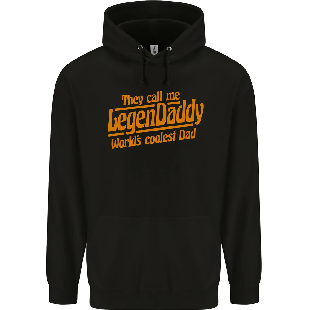 Legendaddy Funny Father's Day Daddy Mens 80% Cotton Hoodie