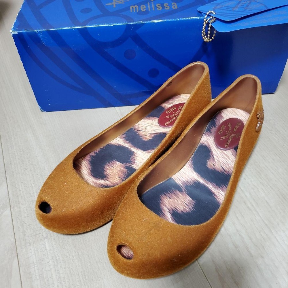 Vivienne Westwood Women 6.5US Melissa Pumps Camel Women Designer Shoes Limited E