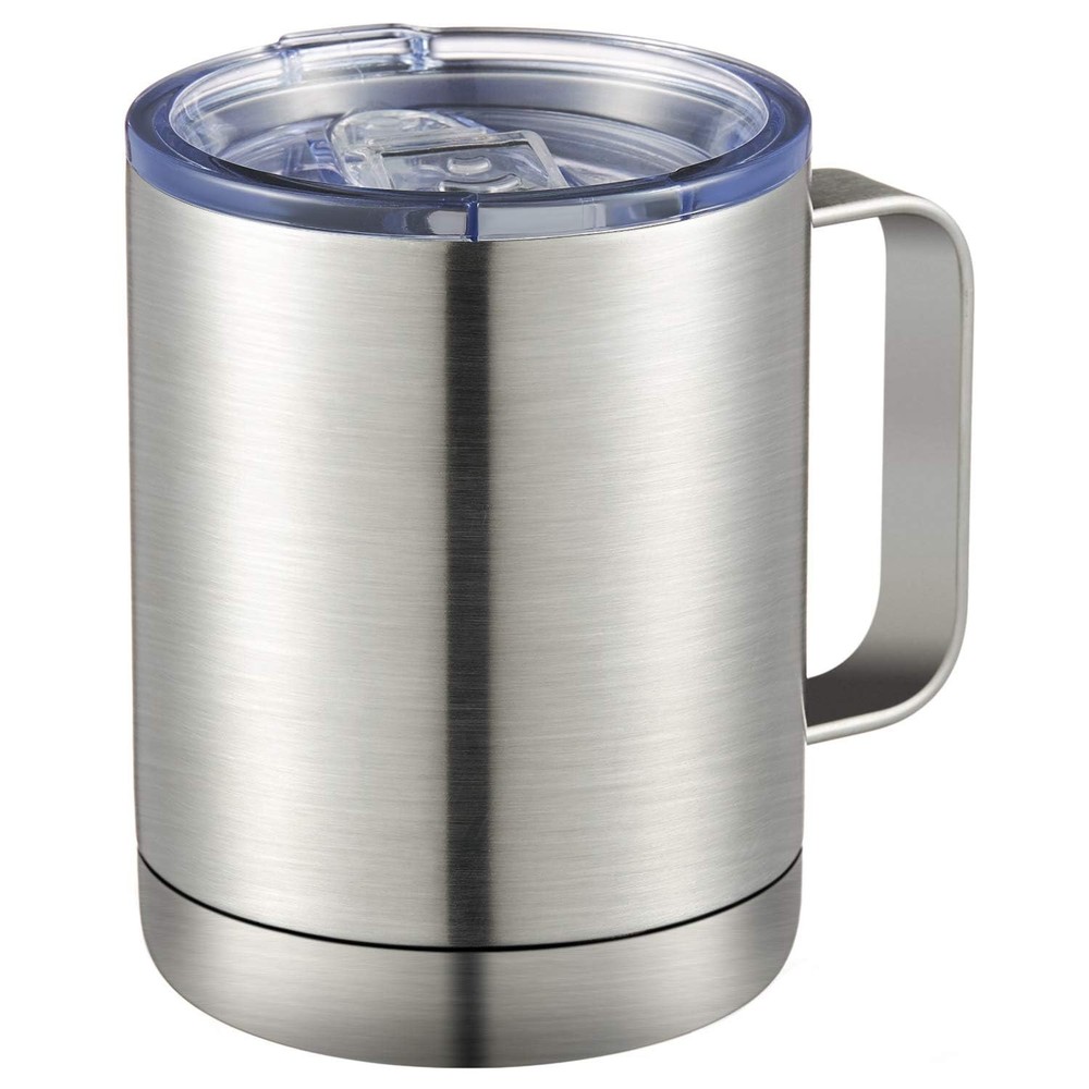 12oz Coffee Mug With Handle,Stainless Steel Insulated Travel Tumblers With Sl...