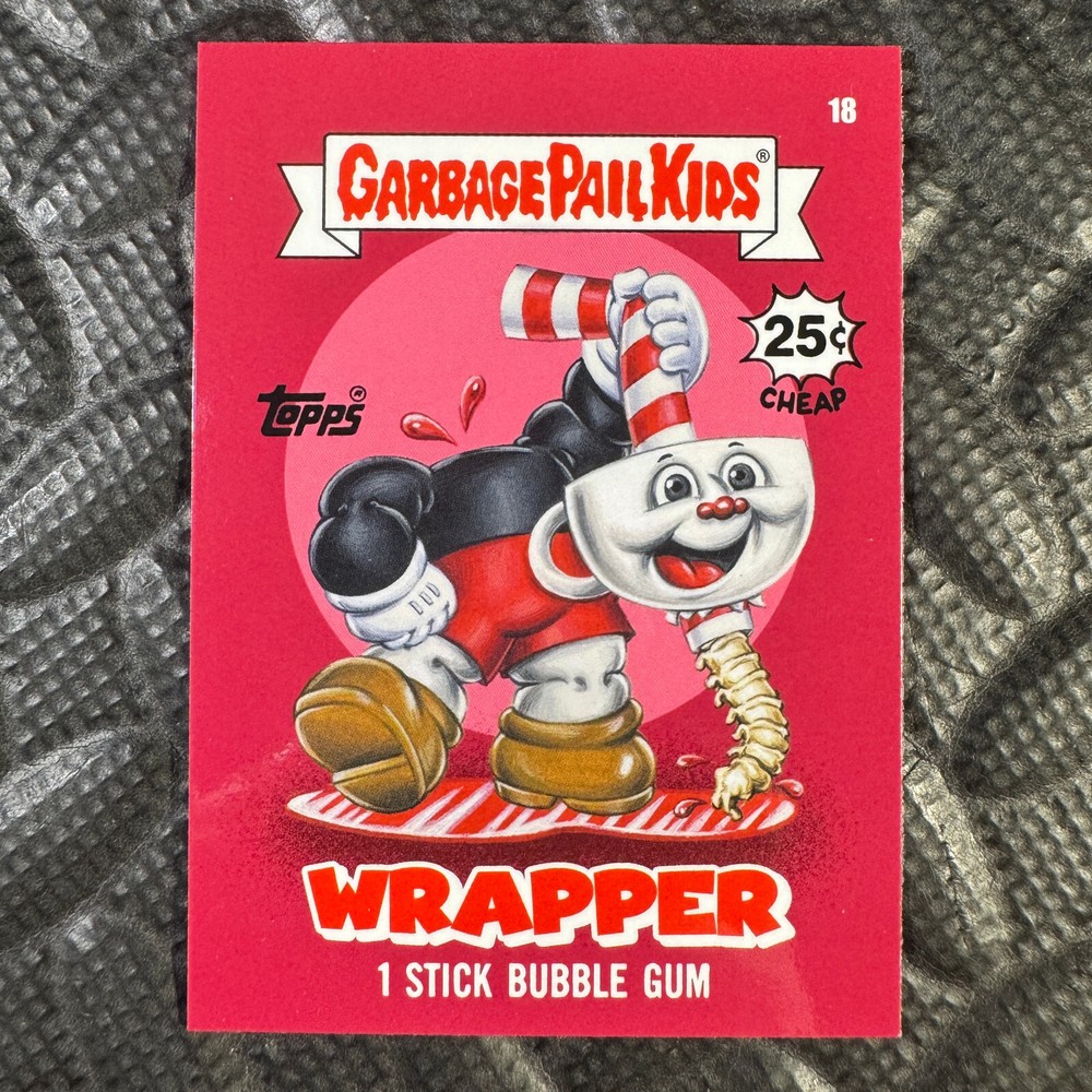 2024 GARBAGE PAIL KIDS GAME OVER LEVEL 4 WRAPPER CARD #18 CUP FRED