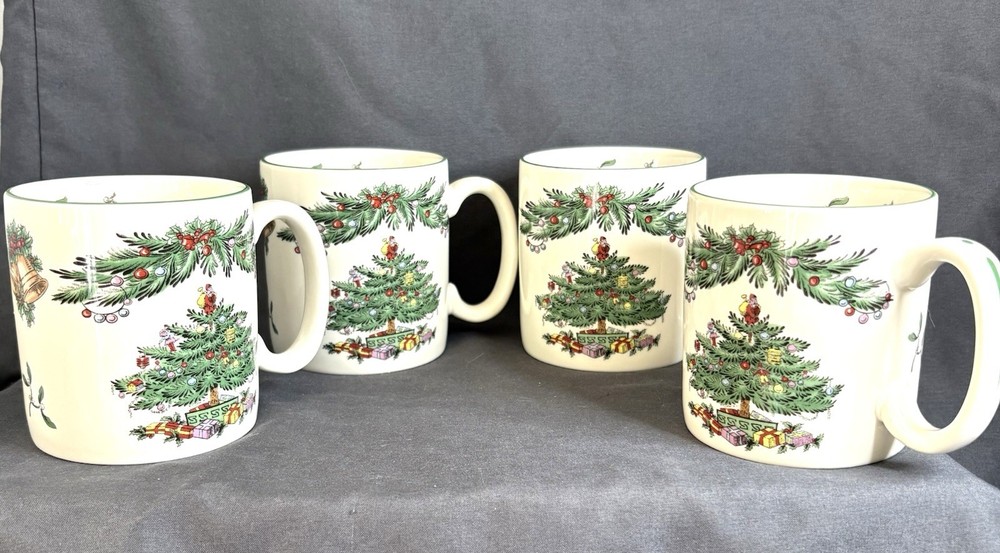 SPODE “Christmas Tree” GARLAND  S3324 A18 Mugs Set Of 4