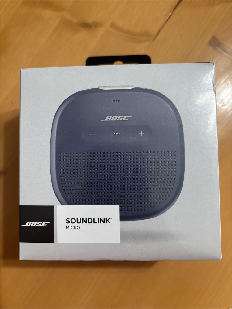 New Sealed Bose SoundLink Micro Portable Bluetooth Speaker in Dark Blue