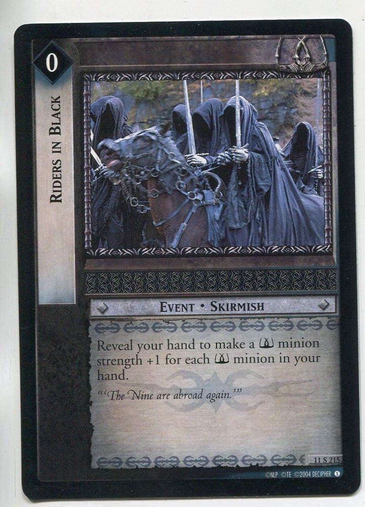 Lord Of The Rings CCG Shadows 11S215 Riders In Black