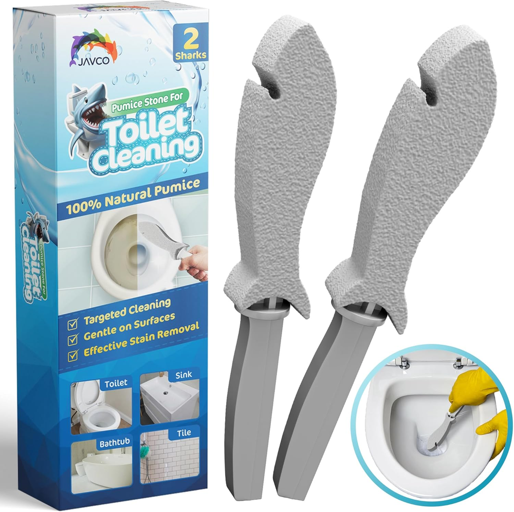 2 PACK Pumice Stone for Toilet Cleaning | Toilet Pumice Stone with Handle | Pumi