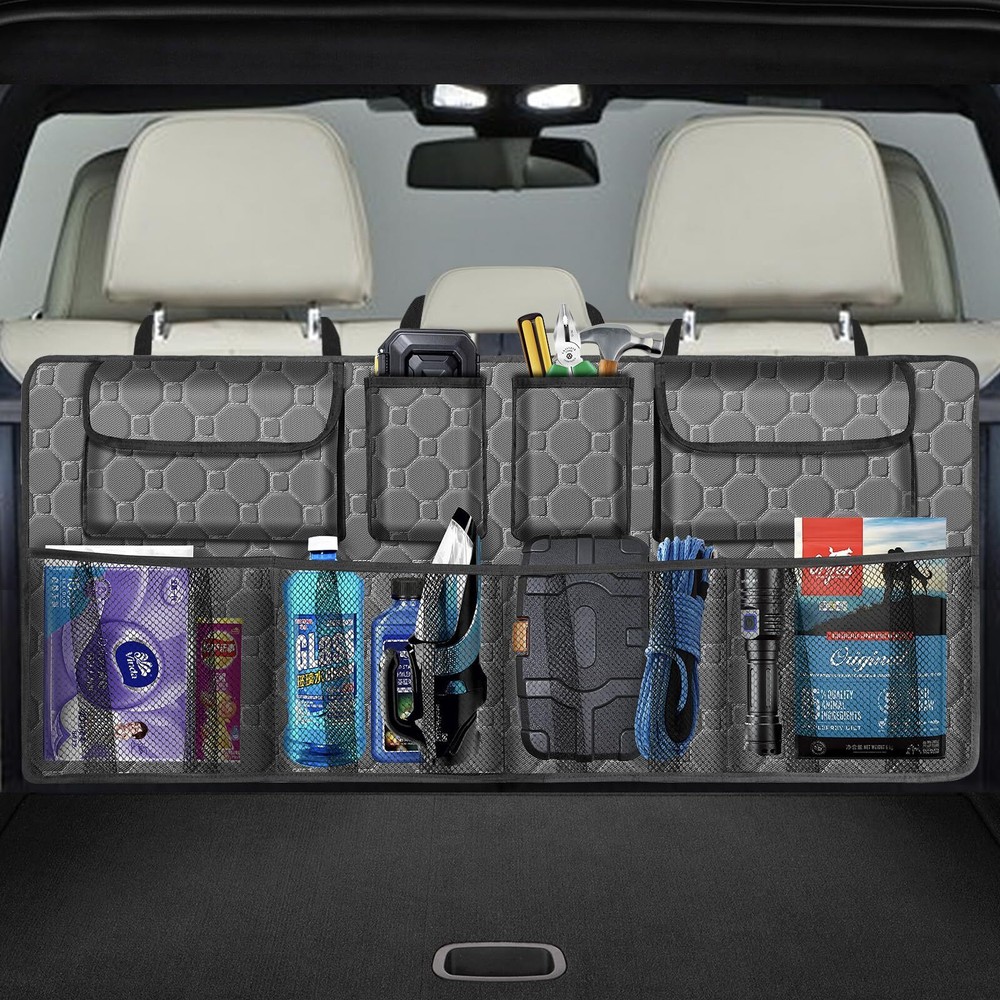 esouler Super Capacity Car Trunk Organizer for SUV Truck MPV Storage