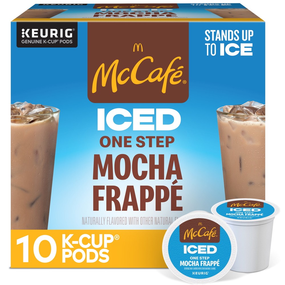 , ICED One Step Mocha Frappe K-Cup Coffee Pods, 10 Count