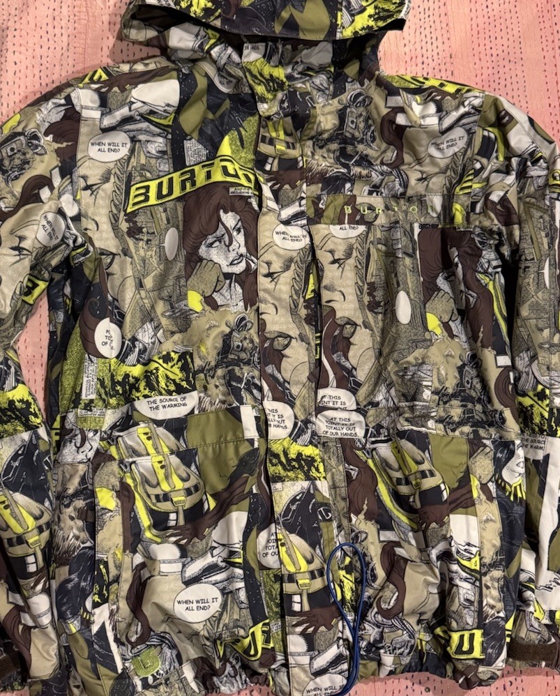 Burton Comics AOP Snowboarding Jacket - Waterproof Dryride Streetwear Style