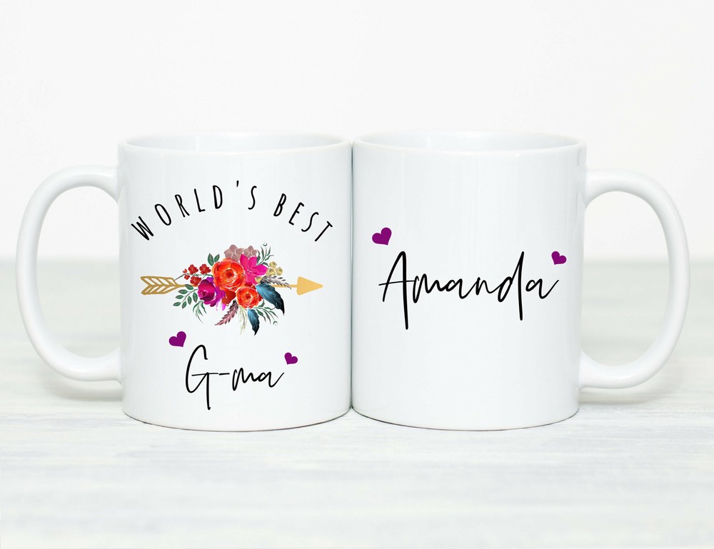 Personalized G Ma Coffee Mug - Perfect Mothers Day Gift for Grandma