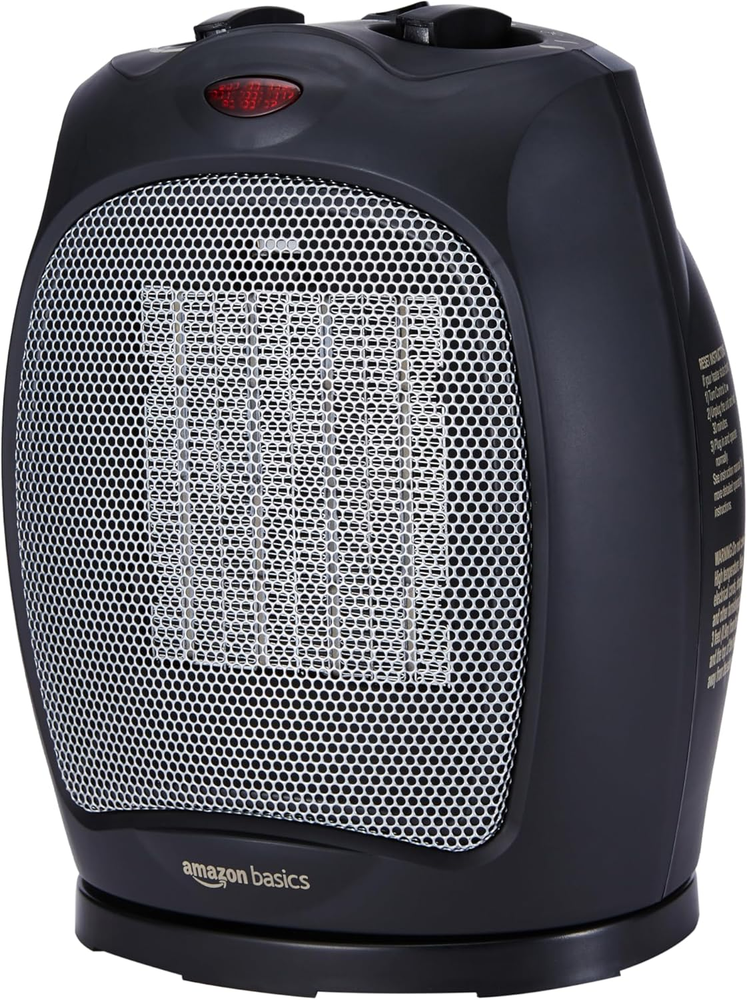 Portable Oscillating Ceramic Space Heater for Office and Indoor Use
