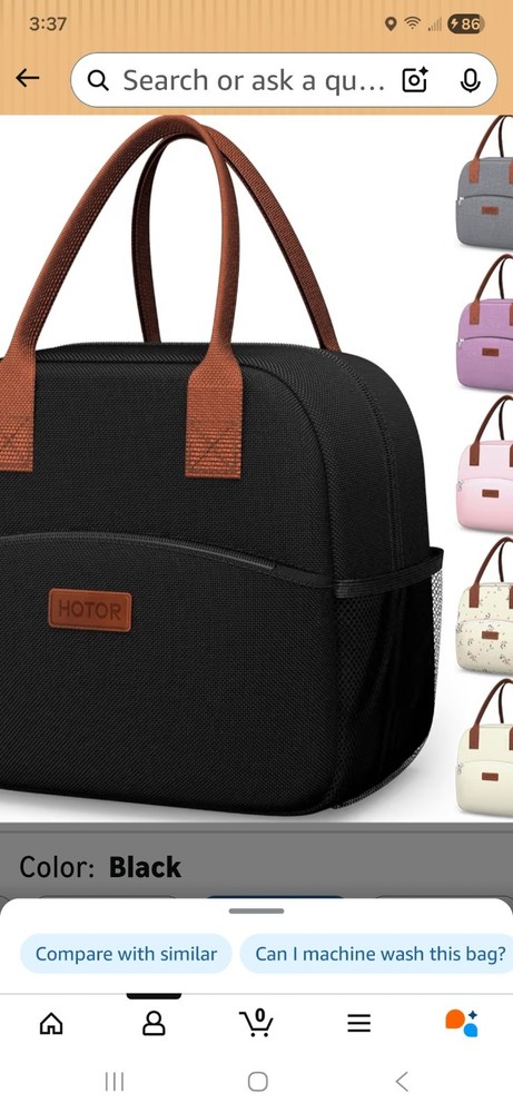 Lunch Bag for Women & Men - Wear-Resistant Insulated Lunch Box with Large...