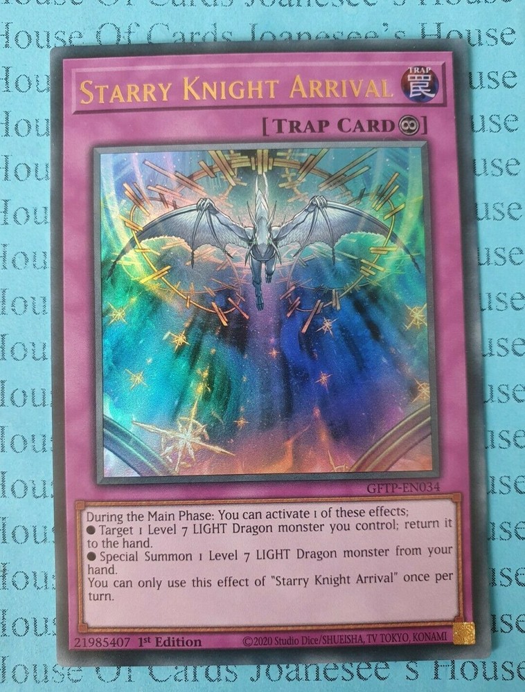 Starry Knight Arrival GFTP-EN034 1st Edition Ultra Rare YuGiOh Card New Mint