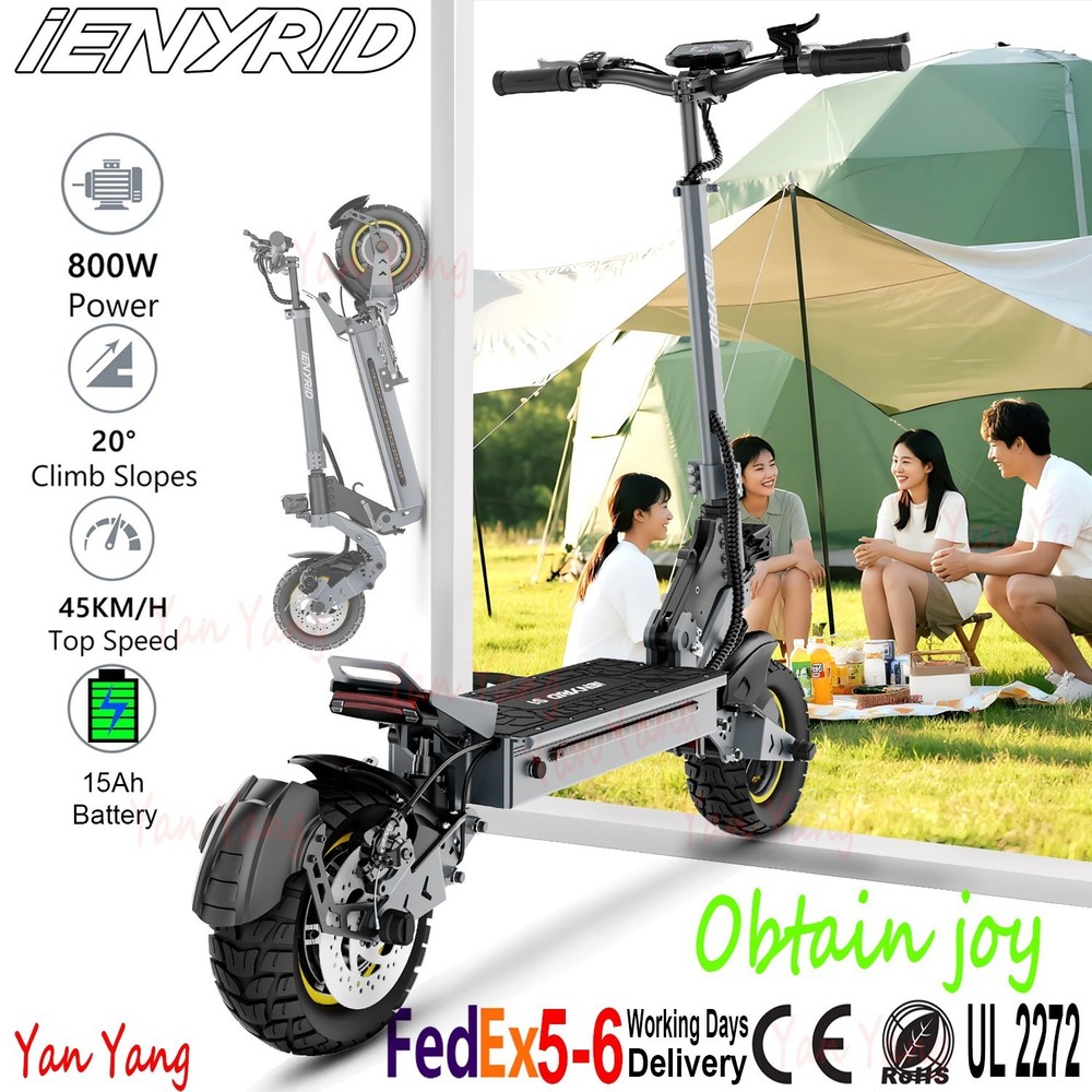iENYRID 1000W Foldable Electric Scooter 28 MPH 48V 15Ah Smooth Ride