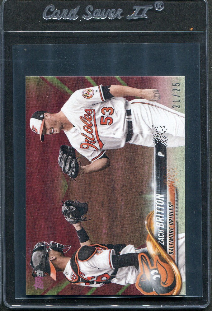 2018 Topps On Demand MINI Zach Britton #603 PINK Parallel Orioles /25