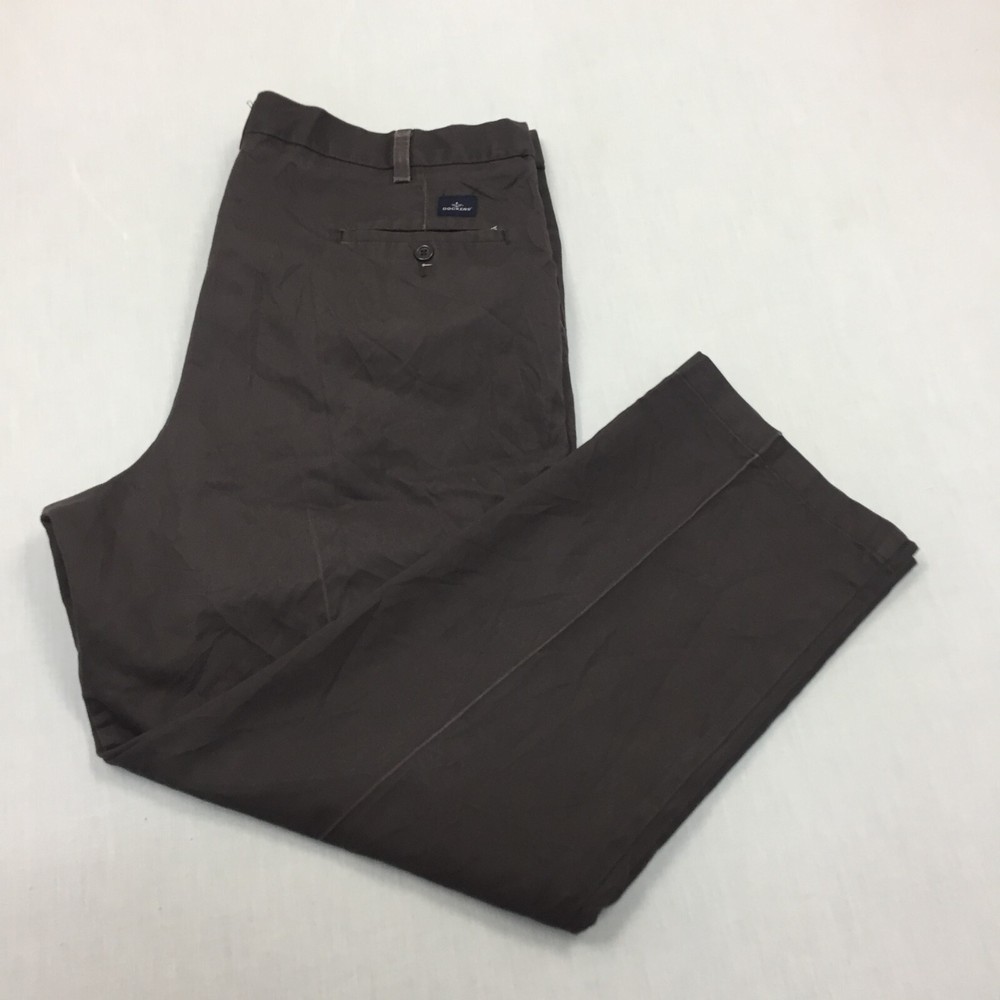 Dockers Chino Trousers Cotton Pants Straight Fit Mens Size 40W 30L Brown