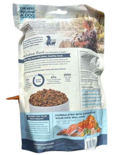 Badlands Ranch Air Dried Chicken Dog Food 24oz Superfood