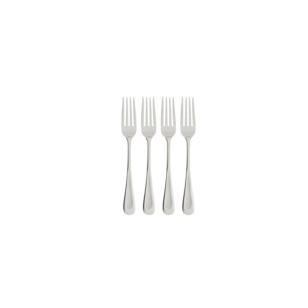 Satin Sand Dune Everyday Dinner Forks Set of 4, 18/0 Stainless Steel, Silverware