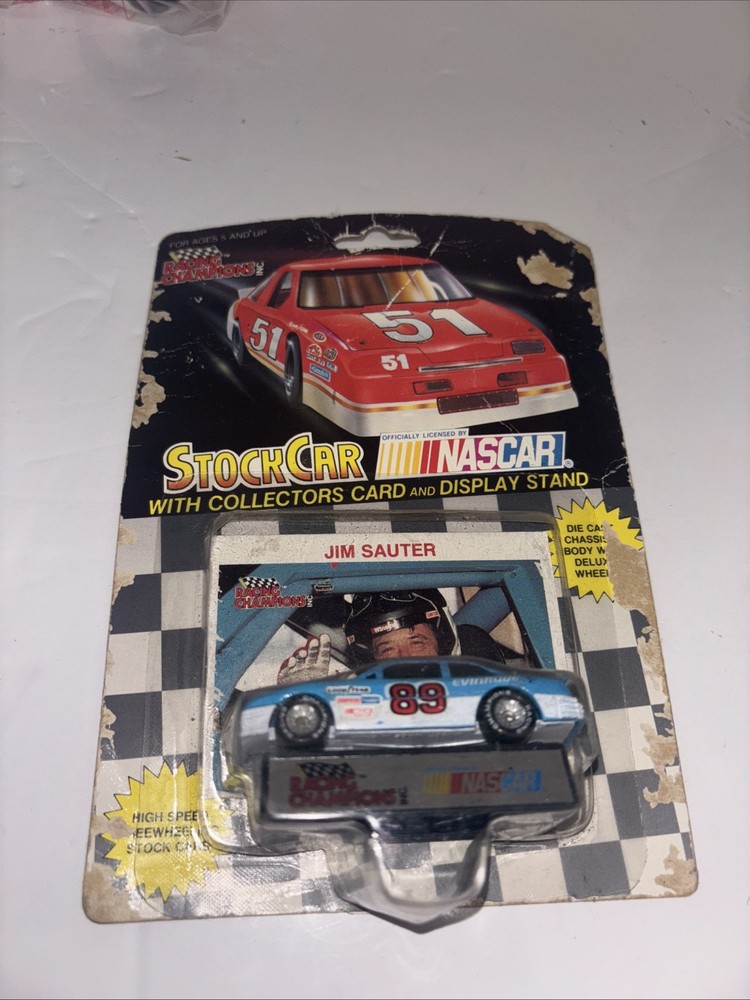 1991 Racing Champions 1:64 Scale NASCAR Diecast Stock Car #89 Jim Sauter